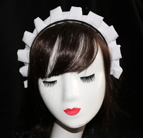 Vista 2 de Lolita Maid Cosplay - Diadema gótica para mujer
