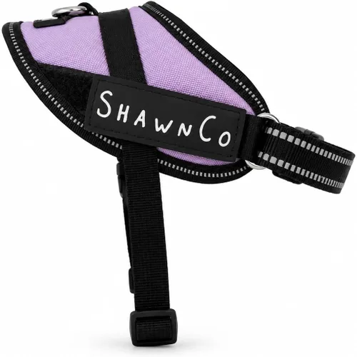 Vista 15 de ShawnCo Essential Pro - Arnés para perro, chaleco sin tirones para mascotas con 3 clips para correa y parches laterales removibles y reflectantes