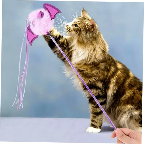 Vista 7 de balacoo Juguetes interactivos para gatos de Halloween, juguetes interactivos para gatos, juguetes para gatos, varita teaser para gatos, segura