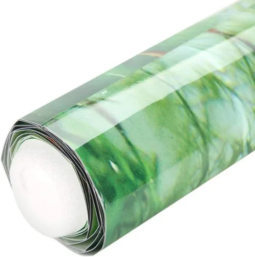 Vista 6 de Póster de acuario, adhesivo de PVC grueso para fondo, estilo hierba de agua, pecera, póster para acuario, fondo de pantalla decorativo