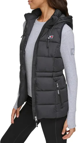 Vista 3 de Tommy Hilfiger Chaleco con capucha y cremallera completa para mujer