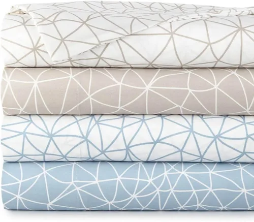 Vista 169 de Southshore Fine Living, Inc. Colección Winter Brush, juego de sábanas de 3 piezas para cama individual, sábana bajera con bolsillo profundo de 14