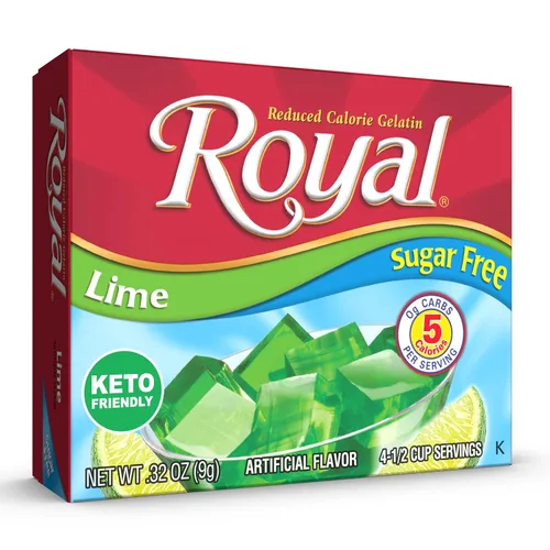 Vista 11 de Royal Mezcla para postre de gelatina de cereza, sin azúcar y sin carbohidratos (12 cajas de 0.32 oz)