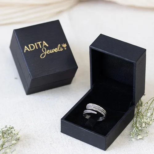Vista 5 de Anillo de plumas ajustable, chapado en oro de 14 quilates sobre plata de ley 925, anillo de espiral personalizable con extremos abiertos, delicado