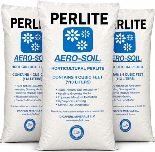 Vista 9 de AeroSoil Perlite Premium Horticultural Grade Soil Additive Drainage and Growth - Coarse 4 Cubic Foot 4CF