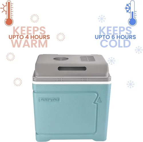 Vista 6 de Pinnacle Thermoware - Enfriador eléctrico grande de 30 litros para bebidas frías y calientes y alimentos - Enfriador de viaje de 12 V