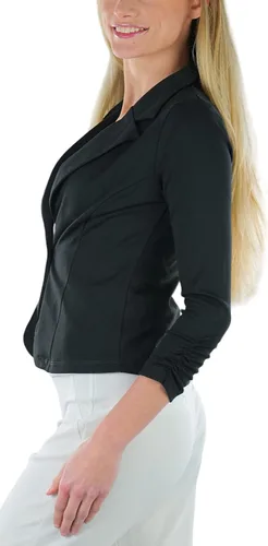 Vista 88 de ToBeInStyle Blazers de manga larga con cremallera y botones para mujer
