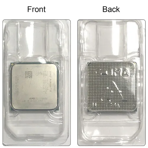 Vista 5 de Bandeja para CPU AMD, soporte de caja protectora de plástico para 938 939 940 AM4 AM3 AM2 FM1 FM2 APU FX, carcasa de plástico grueso, con 10 bolsas