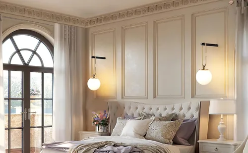 Vista 8 de Juego de 2 apliques de pared que funcionan con pilas, regulables, funciona con pilas con control remoto, lámpara de pared interior sin cableado
