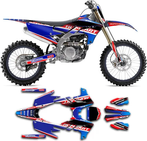 Vista 16 de juego de calcomanías para YZF250 YZ250F 2019 2020 2021 2022 2023, YMYZF25194518N001-KO Ymyzf25194518n001-ko-2