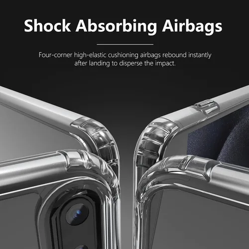 Vista 4 de ONES Funda delgada transparente para iPhone 8 Plus/7 Plus, PC + TPU híbrido, protección contra caídas de grado militar [antiamarillamiento], funda