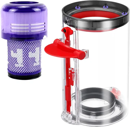 Vista 9 de Recipiente de Polvo Mejorado de Repuesto Compatible con Dyson Cyclone V10 Animal, V10 Total Clean, V10 Absolute, V10 Animal, SV12 para el Recipiente