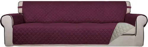 Vista 108 de PureFit - Funda de sofá acolchada reversible, protector de muebles impermeable, funda de sofá lavable con espuma antideslizante y correas elásticas