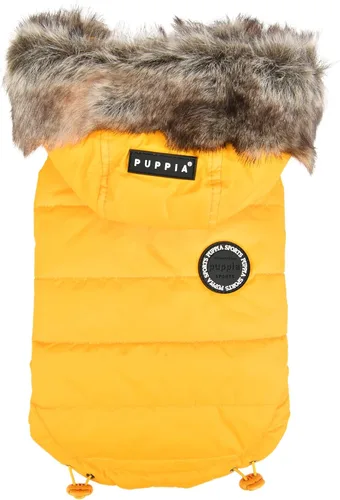 Vista 5 de Puppia Hollis - Abrigo de invierno reversible con capucha para perro, cálido, cómodo, a la moda para perros pequeños y medianos, rojo, talla S