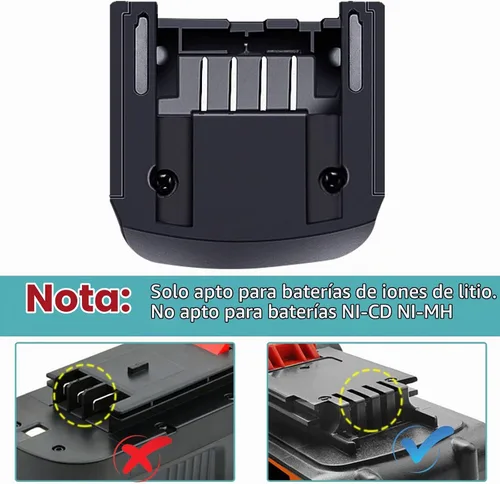 Vista 6 de Cargador de batería de iones de litio de 20 voltios LCS1620 para Black & Decker para cable Porter para STANLEYBattery 12V 14.4V 18V 20 voltios