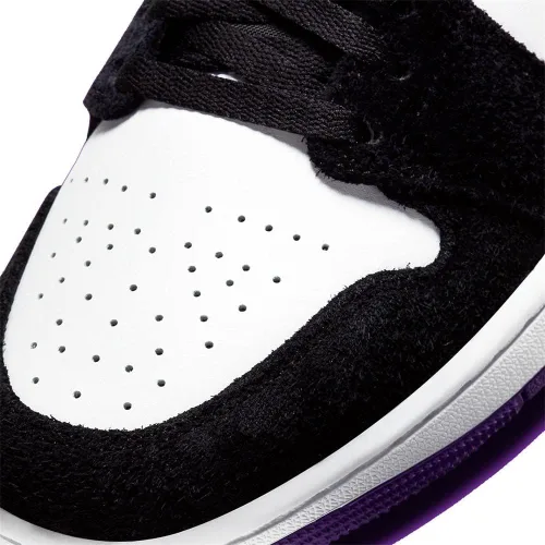 Vista 6 de Jordan Mens Air Jordan 1 Mid SE 852542 105 Court Purple Suede