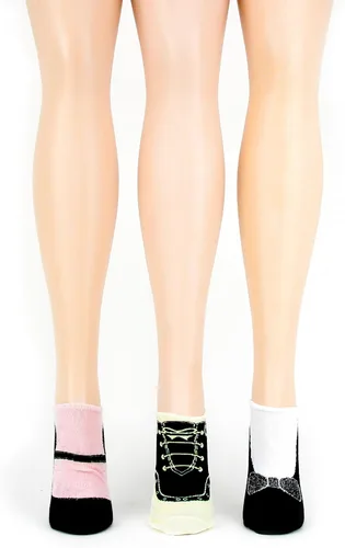 Vista 4 de Foot Traffic Calcetines para mujer, paquete múltiple, bonitos y divertidos, tallas 4-10