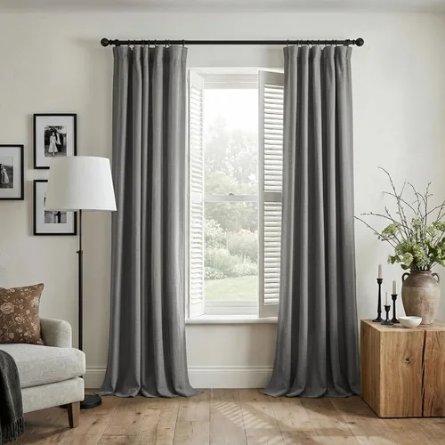 Vista 38 de INOVADAY Cortinas 100% opacas para dormitorio, cortinas opacas de color rosa bebé de 90 pulgadas de largo, cortinas opacas de lino con anillos