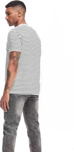 Vista 4 de VEIISAR Camiseta de algodón elástico suave con cuello redondo para hombre
