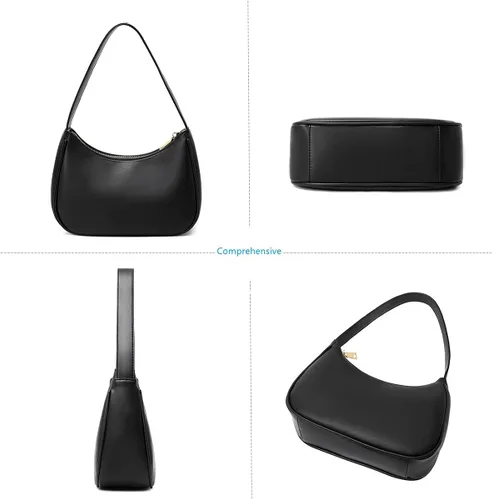 Vista 6 de CYHTWSDJ Bolsos de hombro para mujer lindo bolso de mano hobo con cierre de cremallera