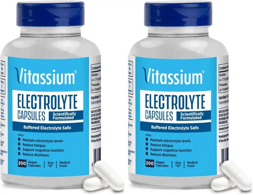 Vista 11 de Vitassium Cápsulas de Electrolitos de Fuerza Extra, 750mg de Sodio para el Manejo de POTS y Dietas Altas en Sodio, Sin Sabor, 100 Píldoras de Sal