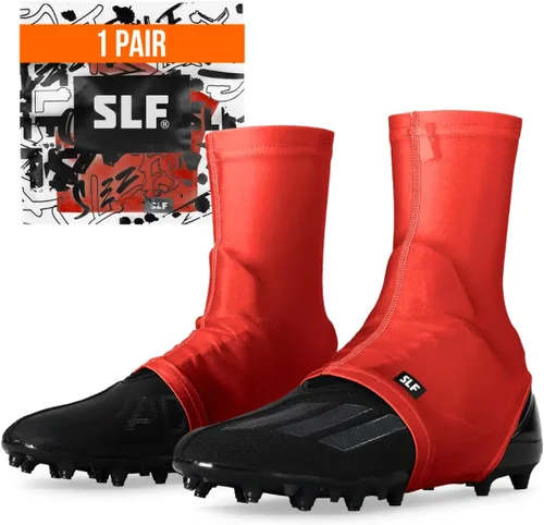 Vista 12 de SLEEFS Fundas de fútbol para cordones seguros, se adapta a cualquier taco Negro