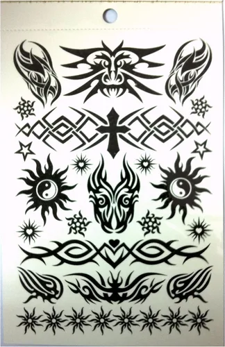 Vista 8 de 280 tatuajes temporales, estilo M1 de Tapp Collections™