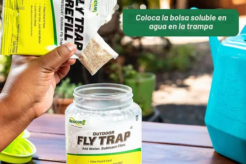 Vista 5 de Paquete de 4 recipientes reutilizables para trampa para moscas Rescue Outdoor