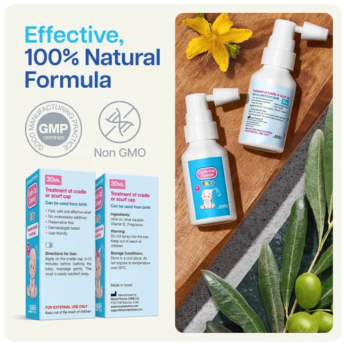 Vista 6 de NAVEH PHARMA Limpiador de tapa de cuna para bebés y niños Tratamiento de tapa de cuna 100% natural Spray y lavado sin fregar Mejor que