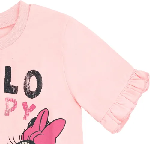 Vista 5 de Disney Minnie Mouse - Conjunto de camiseta y leggings para niñas pequeñas y grandes