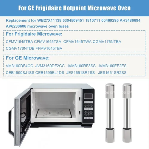 Vista 3 de 5304509451 Fusible de microondas para GE, Frigidaire, Kenmore Microondas, 20 Amp 125 Voltios-Reemplaza 1810711, EA3486694, PS3486694, AH3486694