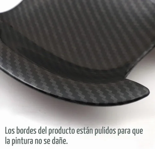 Vista 5 de 8 piezas ABS negro brillante automotriz cubierta exterior de la manija de la puerta cubierta del cuenco protector de la puerta exterior decoración