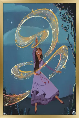 Vista 17 de Trends International Disney Wish - Póster de collage de 6 (Asha), póster de pared, 22.4 pulgadas de largo x 14.7 pulgadas, versión enmarcada
