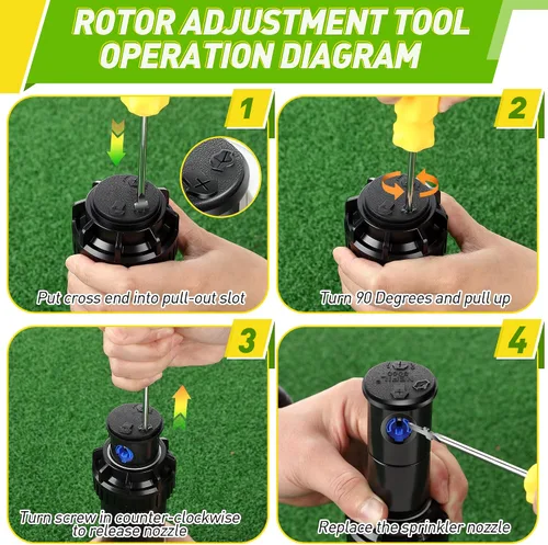 Vista 6 de Herramienta de cabezal de aspersor compatible con la herramienta rotadora