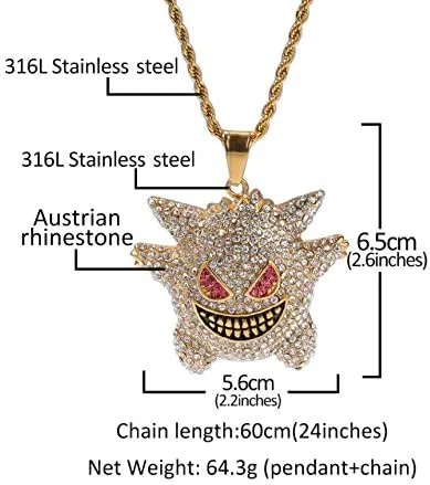 Vista 7 de Starryinter - Collar con colgante de acero inoxidable chapado en oro cadena de cuerda de 240in