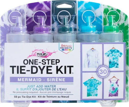 Vista 6 de Kit de teñido anudado artesanal Tulip con botella para mezclar colores, nuestros colores más vibrantes Artesano