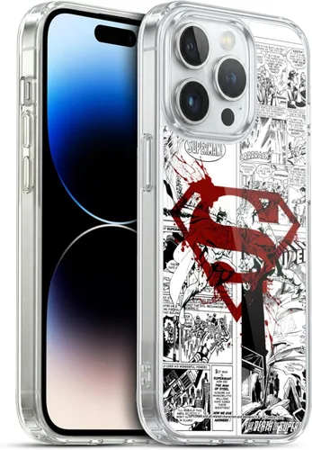 Vista 50 de Head Case Designs Funda de gel con licencia oficial de Superman DC Comics Collage Comicbook Art [protección de grado militar] compatible con Apple