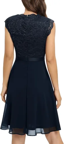 Vista 19 de Dressystar - Vestido de dama de honor, sin mangas, con cuello en V, para fiesta de boda