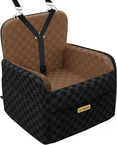 Vista 12 de PETICON Asiento de coche impermeable para perros pequeños y medianos Gris