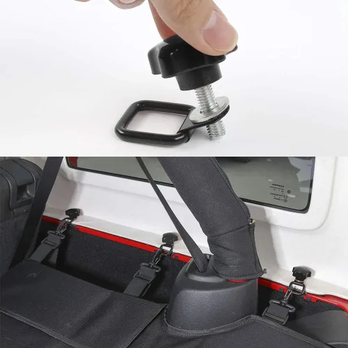Vista 7 de JeCar Tornillos de Mariposa para Techo Rígido de Remoción Rápida Pernos de Techo Rígido con 6 Anclajes de Sujeción Compatibles con Jeep Wrangler