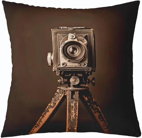 Vista 32 de Homewish Theater Cinema Poster Throw Pillow Covers (Pack of 1),Retro Movie Cushion Cover for Kids Boys Teens Popcorn Pillow Cases Movie Night Living