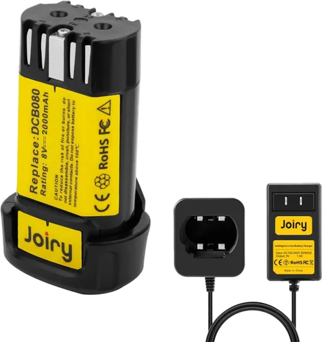 Vista 9 de Joiry Batería de repuesto de iones de litio de 8 V 2000 mAh con mayor seguridad y mayor tiempo de funcionamiento, compatible con herramientas 1 x