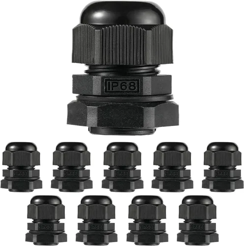 Vista 21 de Prensaestopas PENGLIN - Conector de cable de nailon NPT de 1-1/2 pulgadas, conector de cable de alivio de tensión, tuerca de bloqueo ajustable