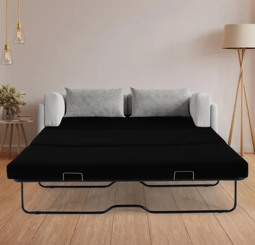 Vista 8 de SUNYRISY Colchón Plegable de Repuesto para Sofá Cama de Espuma Viscoelástica de 4 Pulgadas, Colchón Tríptico para Sofá Cama Extraíble Tamaño Full