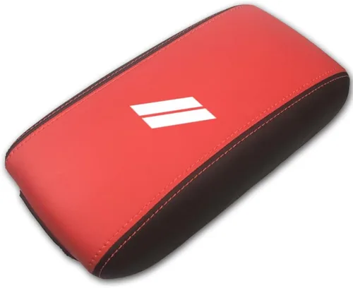 Vista 9 de Funda para el reposabrazos de la consola central, de piel, antiarañazos, de protección, accesorios de decoración interior, para Dodge Durango Fibra