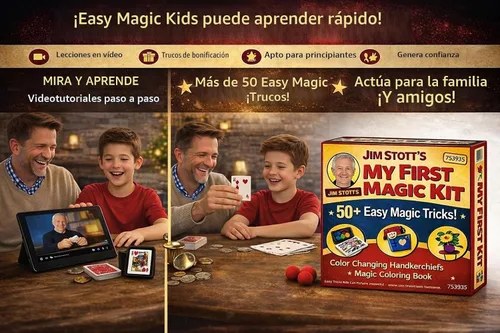 Vista 6 de Kit de magia “My First Magic Kit” de Jim Stott's, perfecto para principiantes y niños de todas las edades