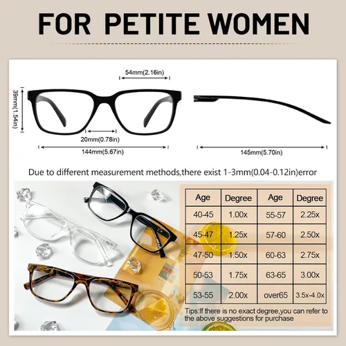 Vista 5 de OCCI CHIARI Gafas de lectura para hombre, con increíble comodidad, ultraligeras y marco completo