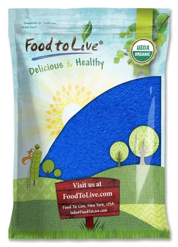 Vista 9 de Food to Live Polvo de espirulina azul orgánico, 1 libra, sin OMG, extracto de algas azul verdoso puro crudo, vegano, no irradiado, ideal para jugos