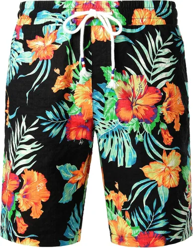 Vista 5 de Jogal - Camisa hawaiana de manga corta con botones para hombre