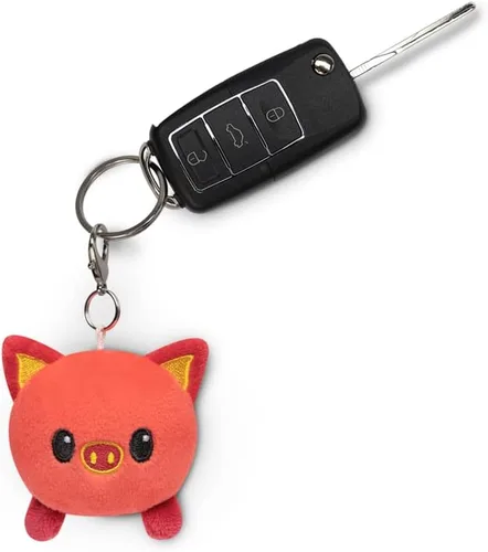 Vista 3 de TeeTurtle Llavero de peluche Año Nuevo Lunar Cerdo animal del zodiaco rojo